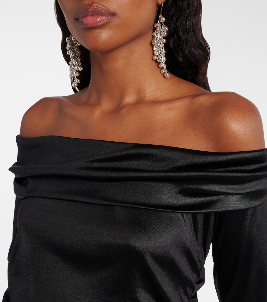 Isabel Marant Enesa Off-shoulder Top In Black