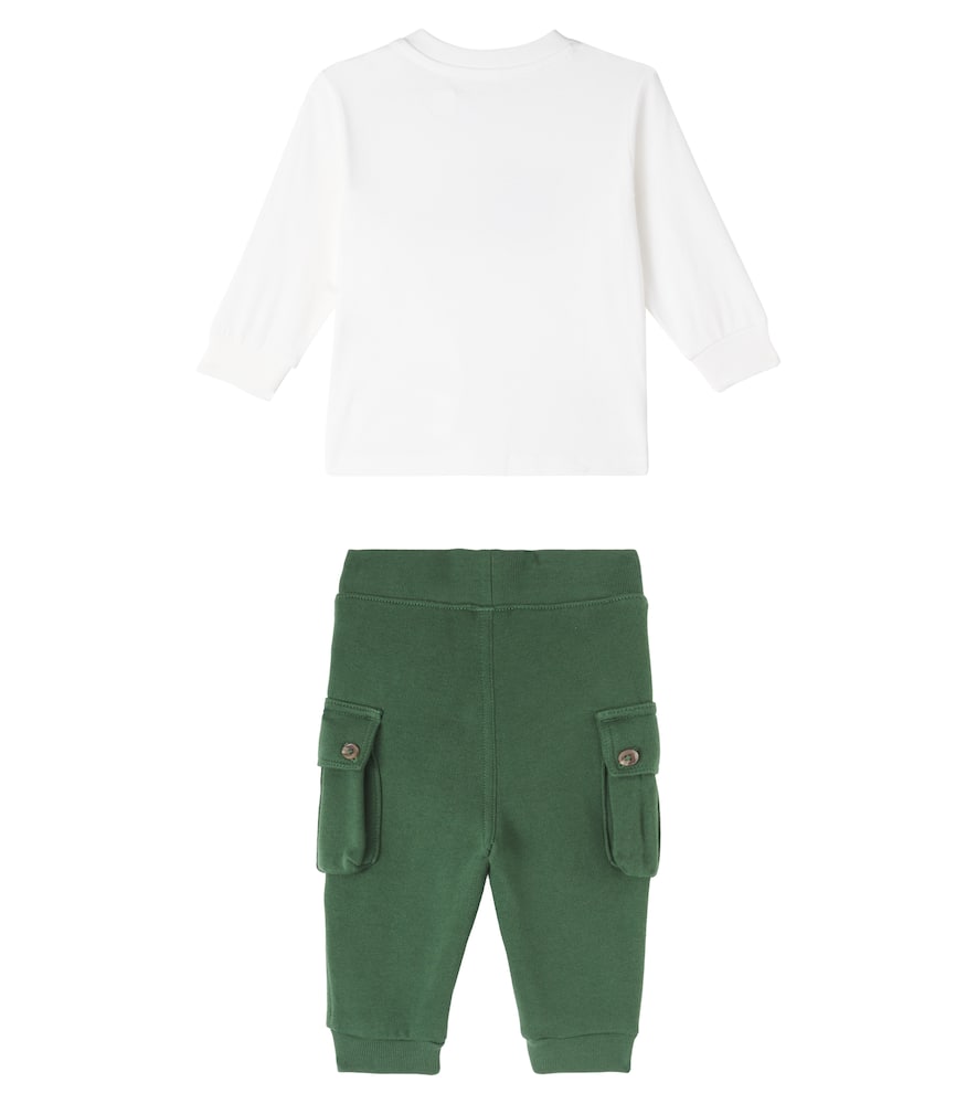 Polo Ralph Lauren Baby Set Of Cotton T-shirt And Sweatpants In Multi