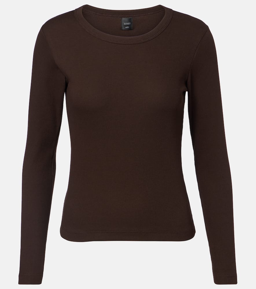 Leset Kelly Cotton-blend T-shirt In Black