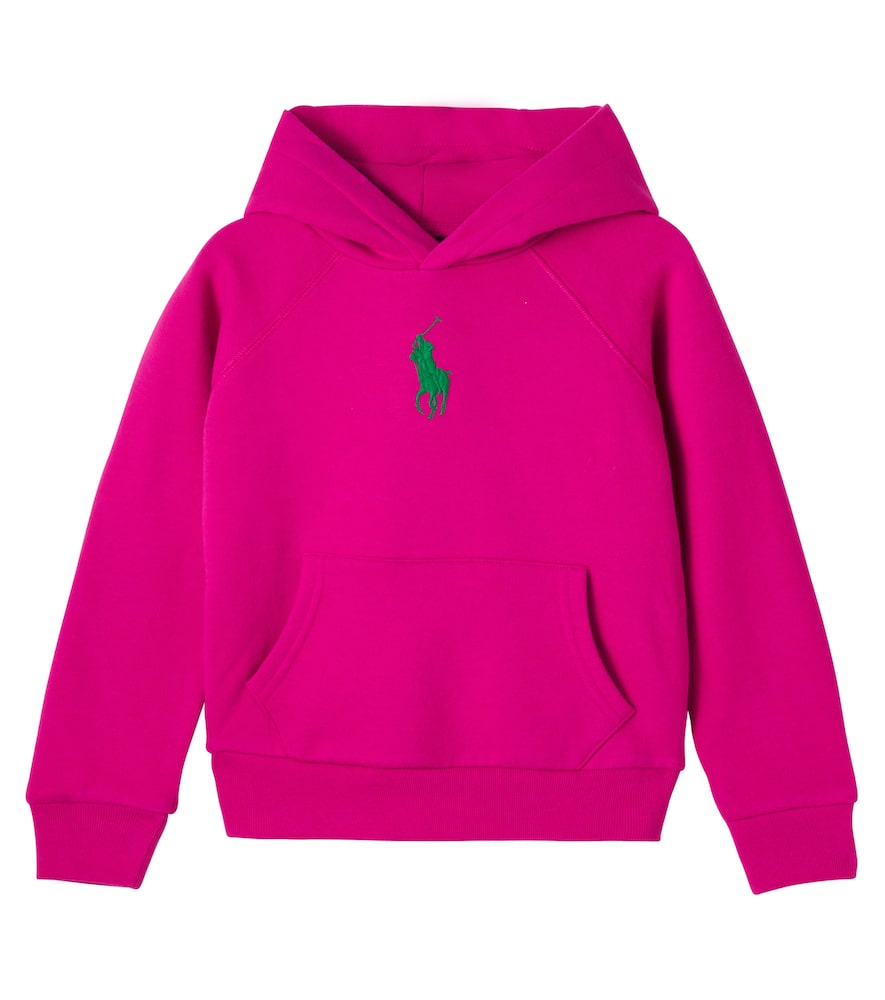 Polo Ralph Lauren Kids Pink Logo Cotton-Blend Fleece Hoodie Y Size 1,5-2