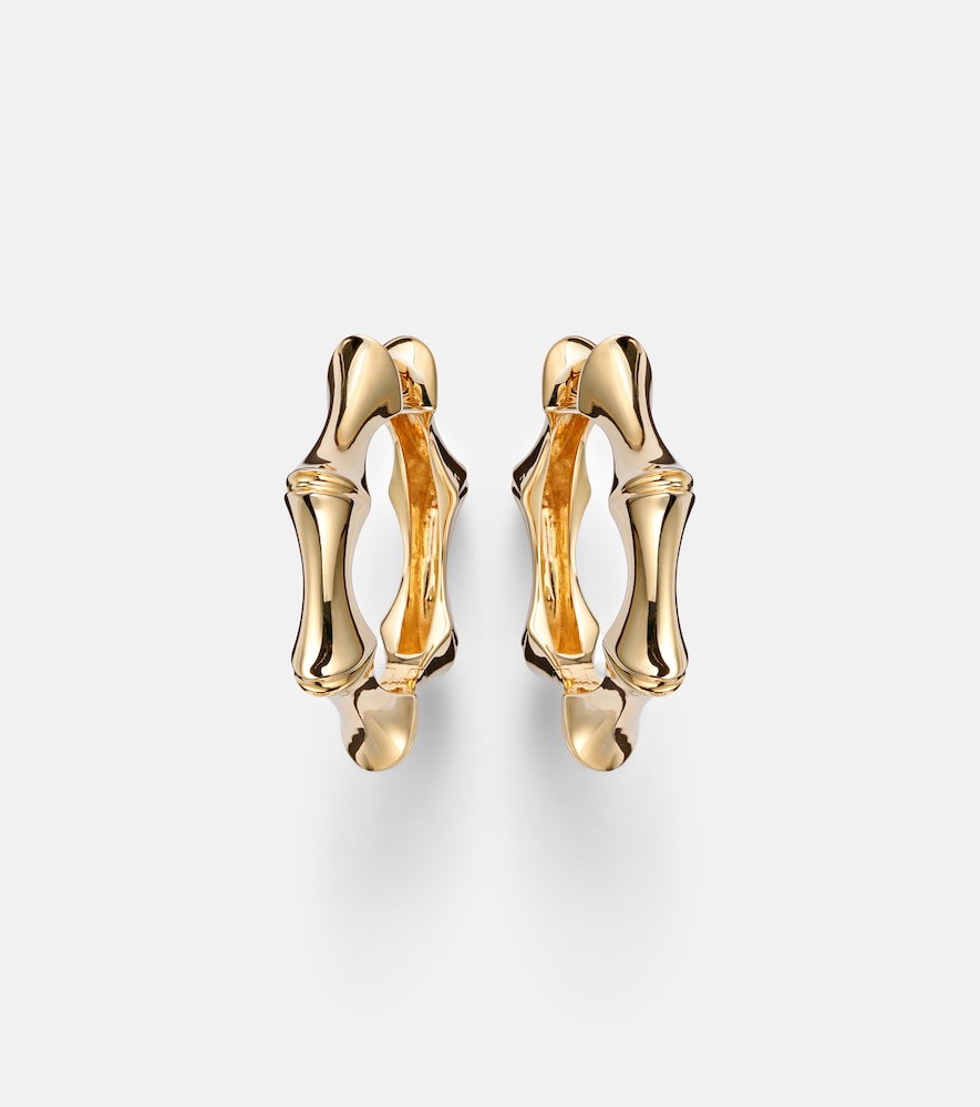 Stone and Strand 14kt gold earrings