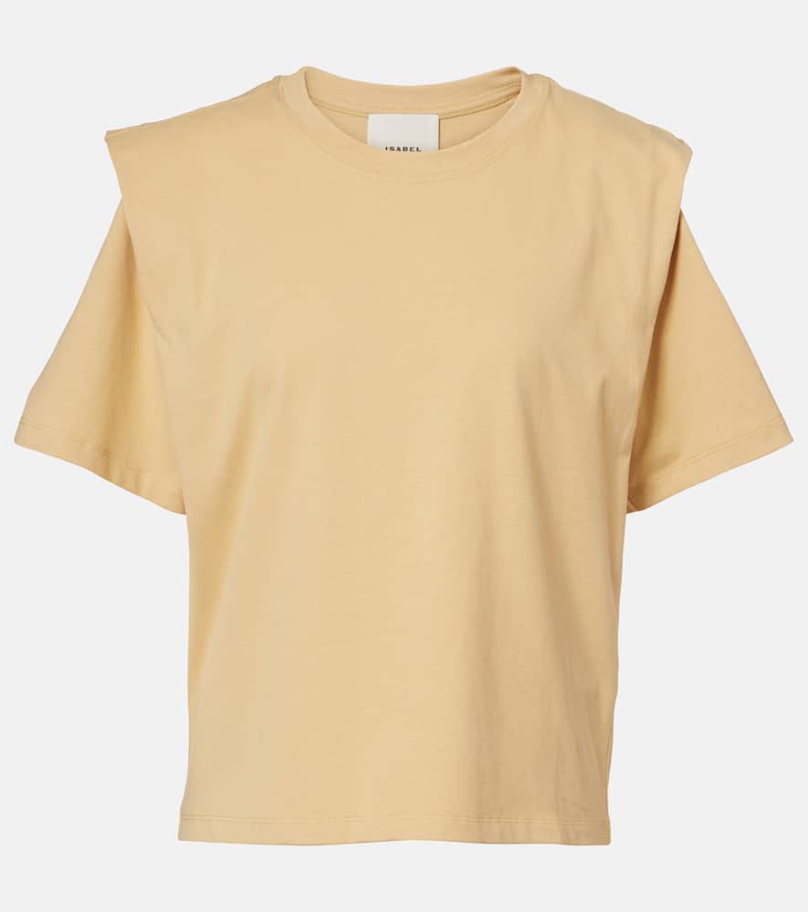 Isabel Marant Cotton Jersey Top In Neutral