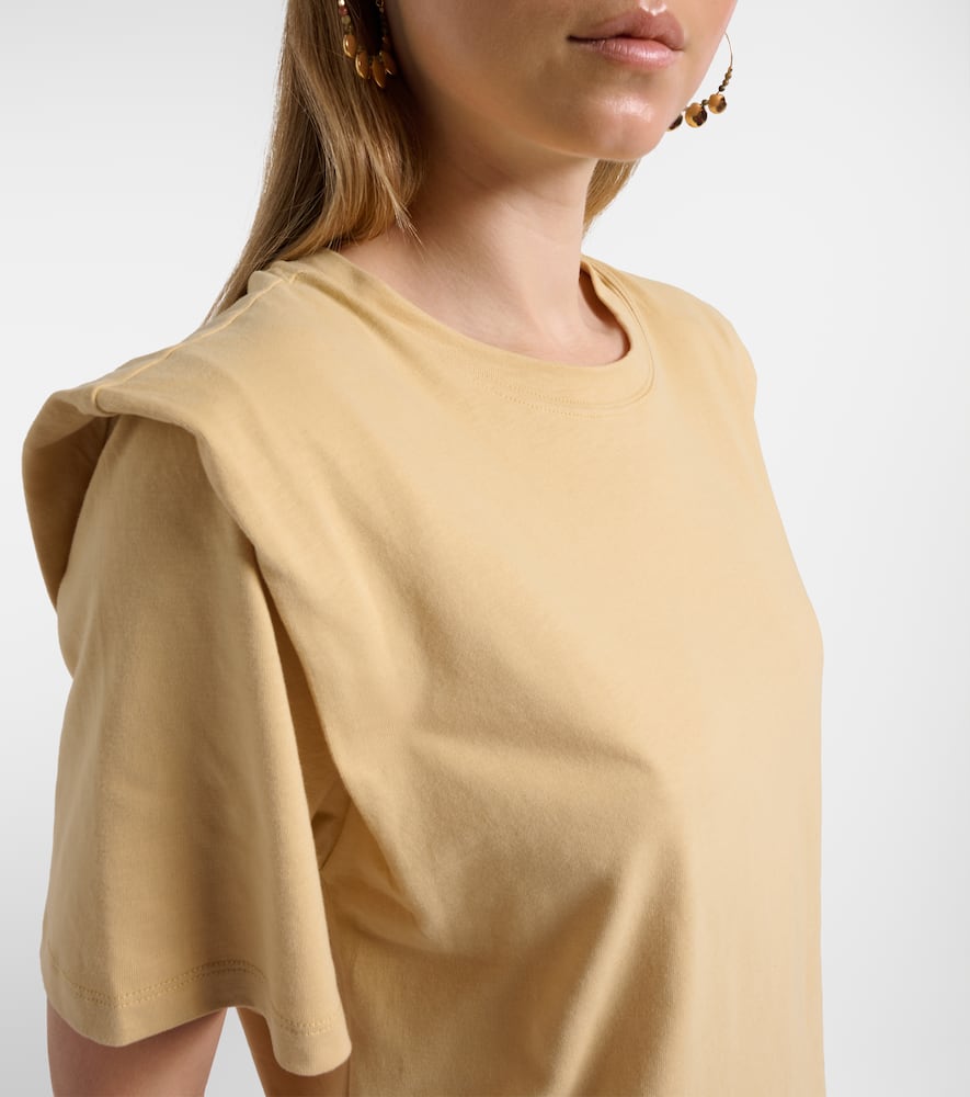 Isabel Marant Cotton Jersey Top In Neutral