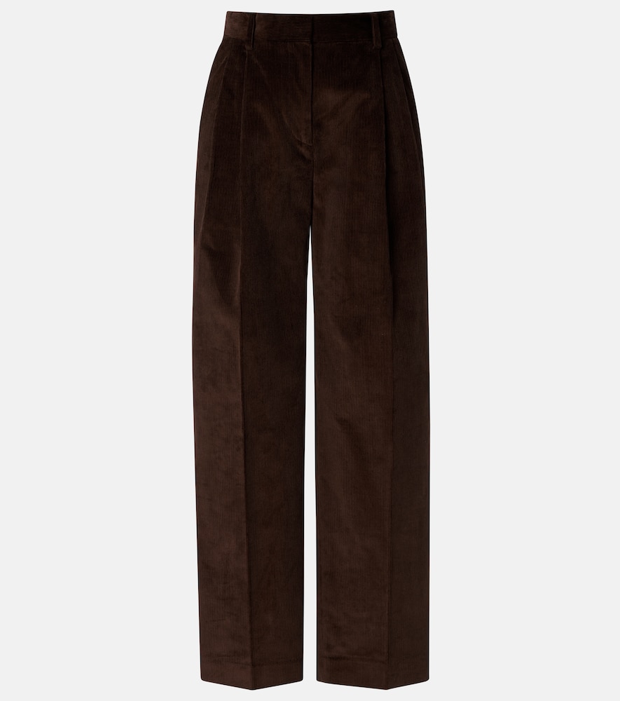Toteme Cotton corduroy wide-leg pants
