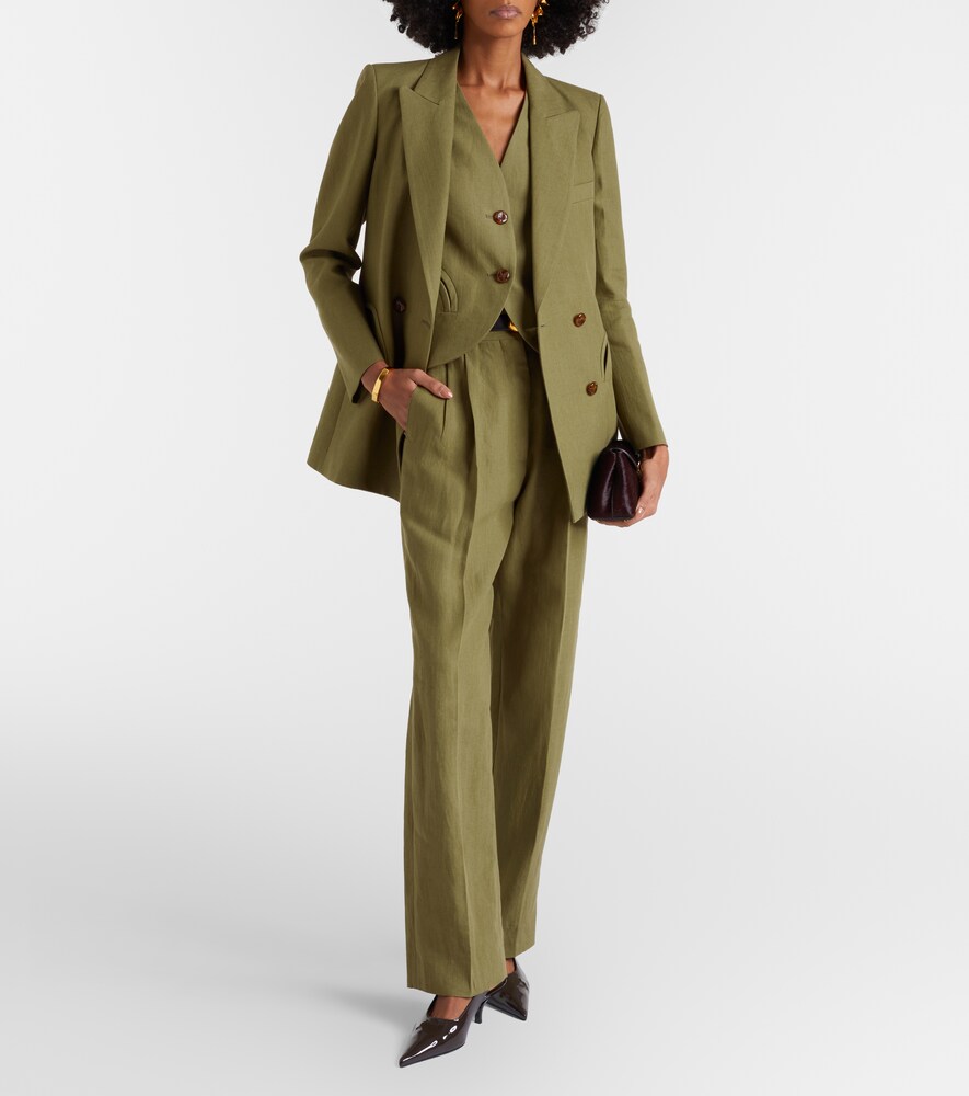 Blazé Milano Midday Sun linen wide-leg pants