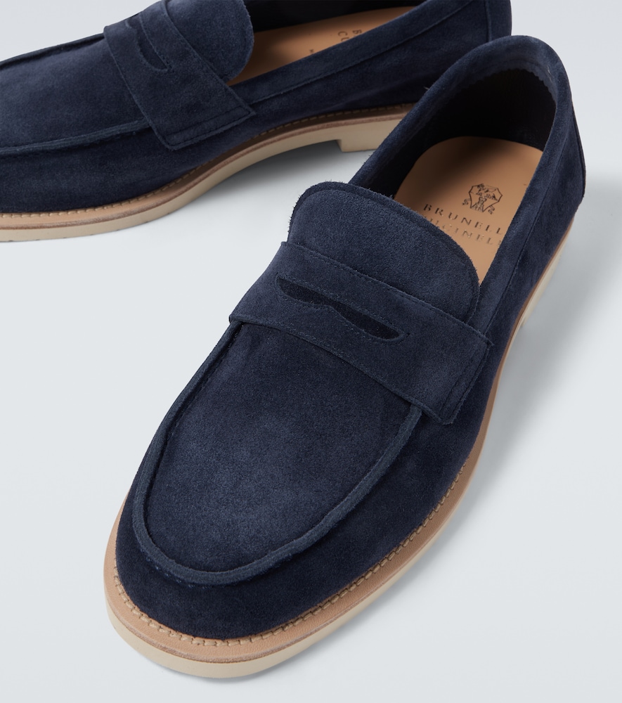 Brunello Cucinelli Brunello Cucinelli Loafers Aus Veloursleder 