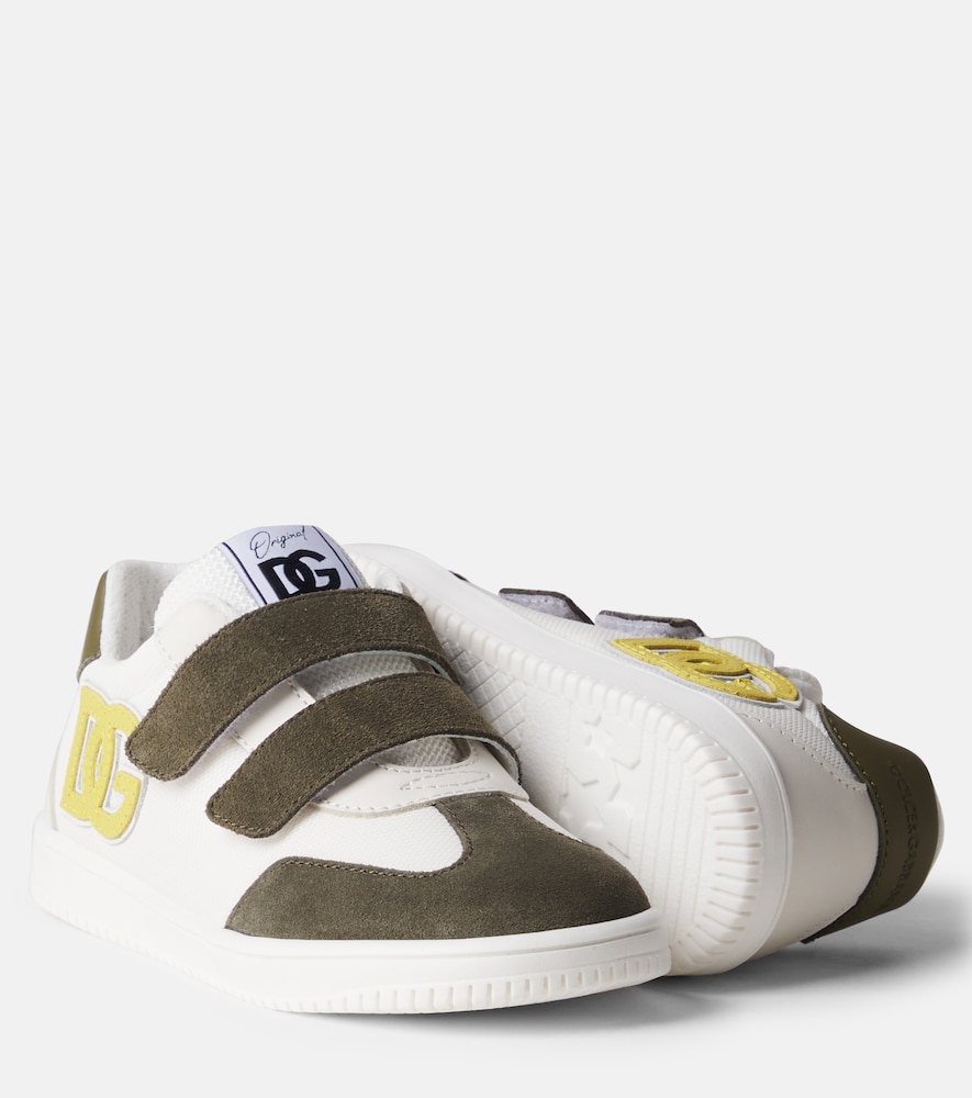  Dolce&gabbana Kids Dolce&gabbana Kids Sneakers Dg Mit Leder 