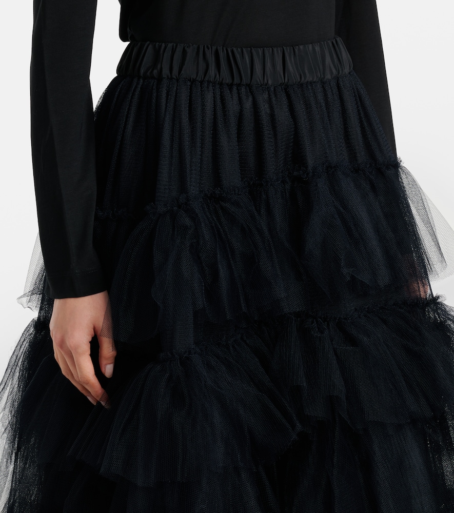 Ruffled Tulle Midi