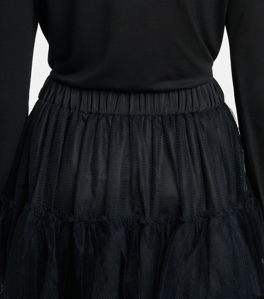 Ruffled Tulle Midi
