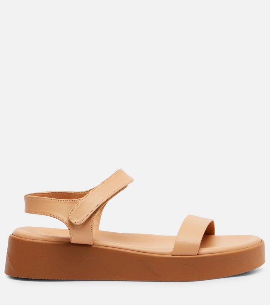 Leather Platform Sandals