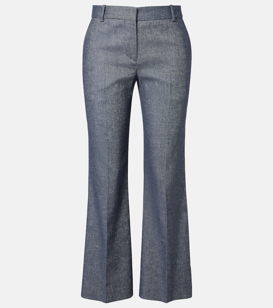 Altuzarra Fossett Bootcut Pants In Blue