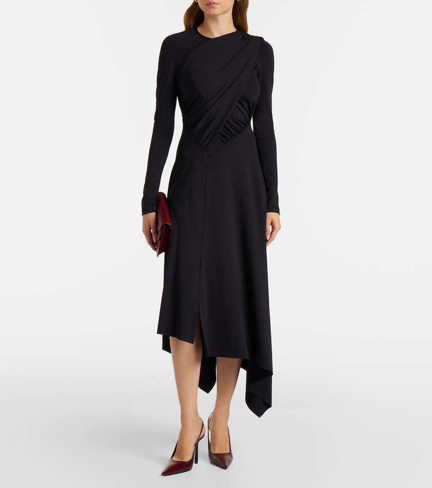 Victoria Beckham Draped jersey wrap dress