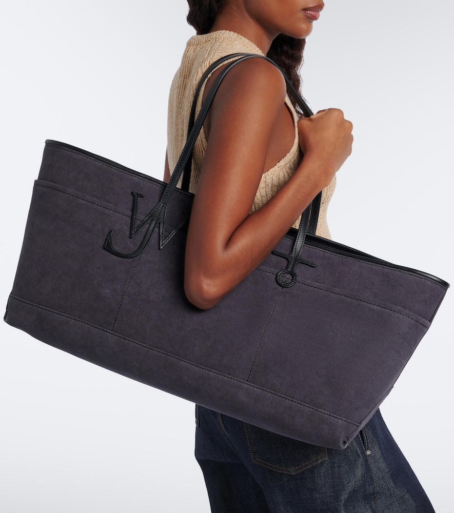 Elongated Anchor Canvas Tote Bag