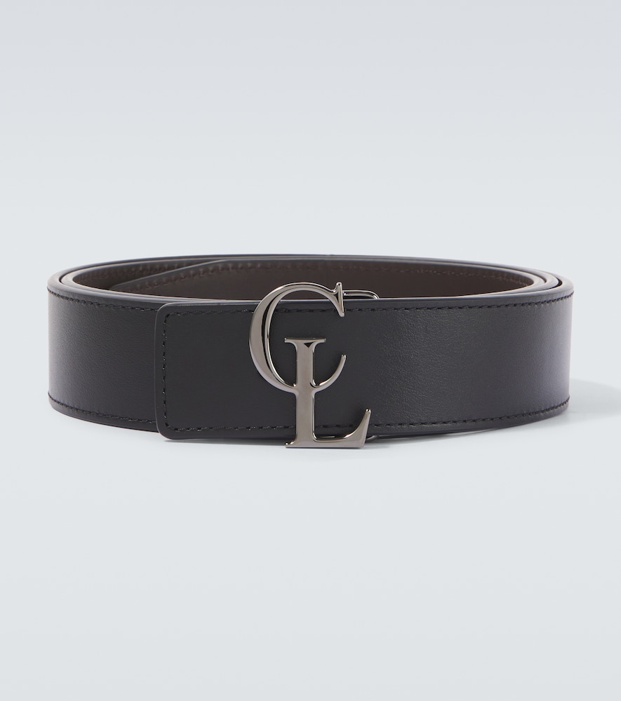 Cintura reversibile CL in pelle con logo