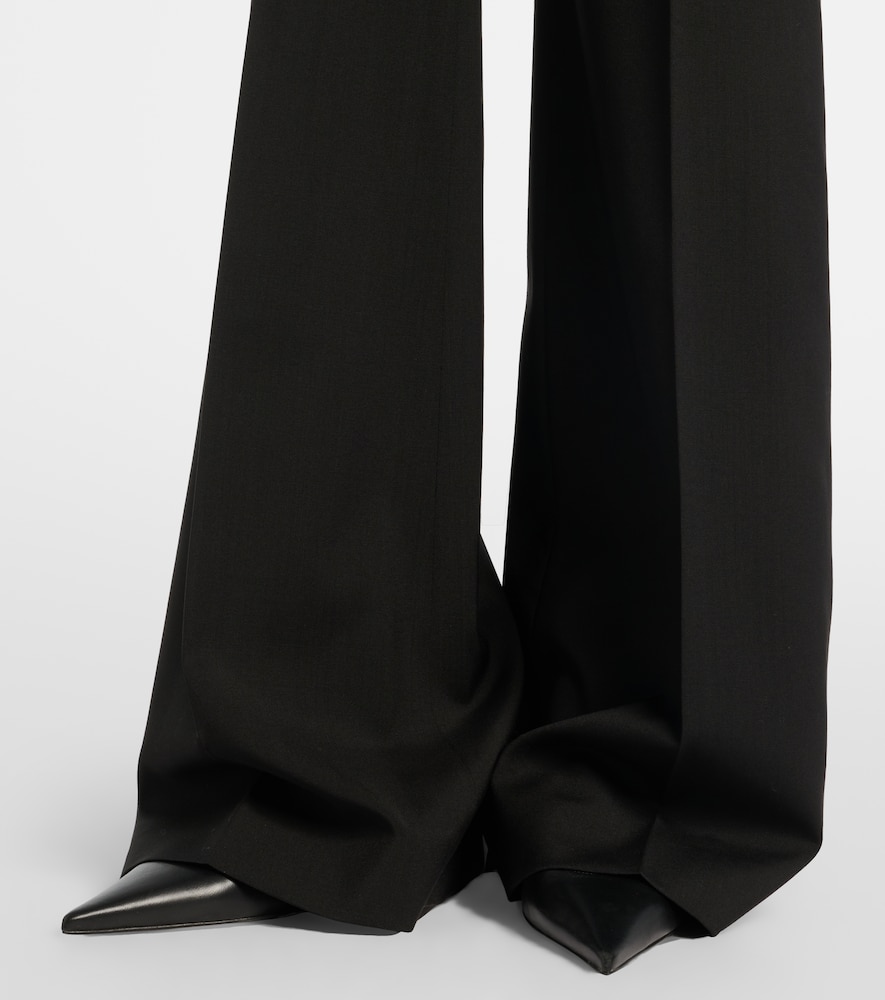 Virgin Wool Flared Pants
