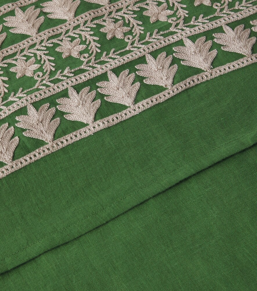  Les-ottomans Les-ottomans Embroidered Linen Tablecloth 