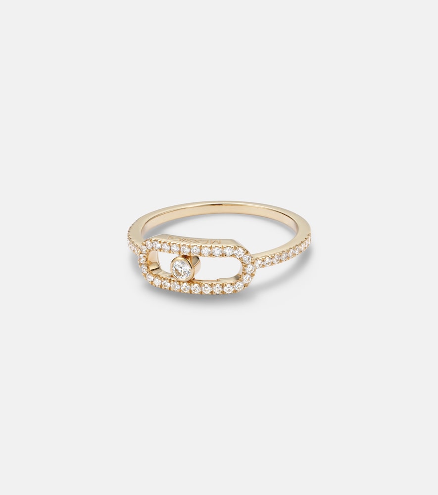 Messika Move Uno 18kt gold ring with diamonds