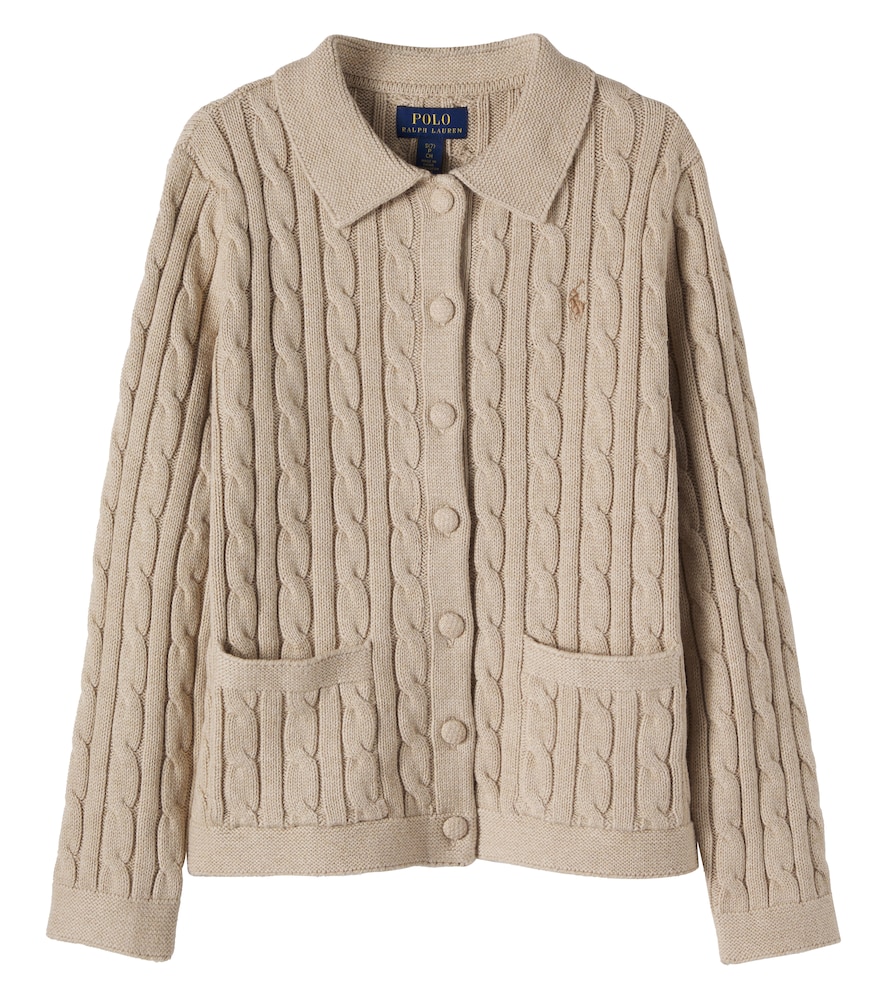 Polo Ralph Lauren Kids Beige Cable-Knit Cotton Cardigan Y Size 4 - Mytheresa