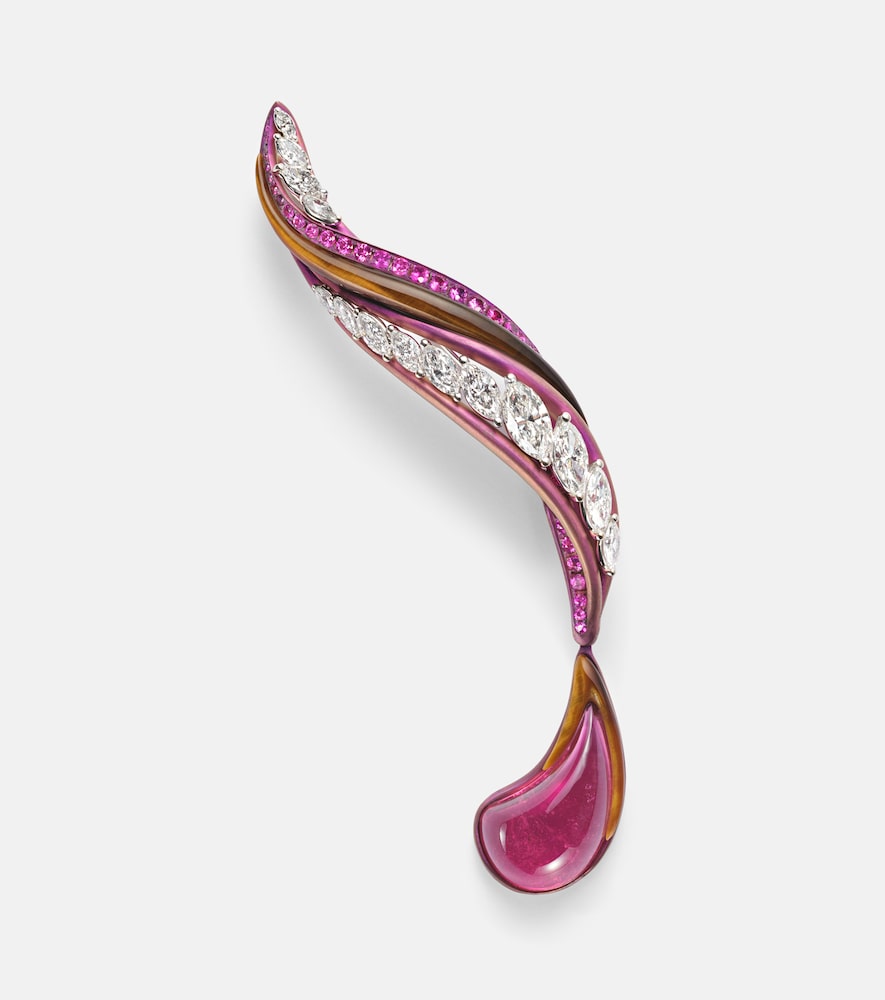 Kamyen Titanium brooch with gemstones | Thumbnail 6 Kamyen Titanium brooch with gemstones | Thumbnail 6
