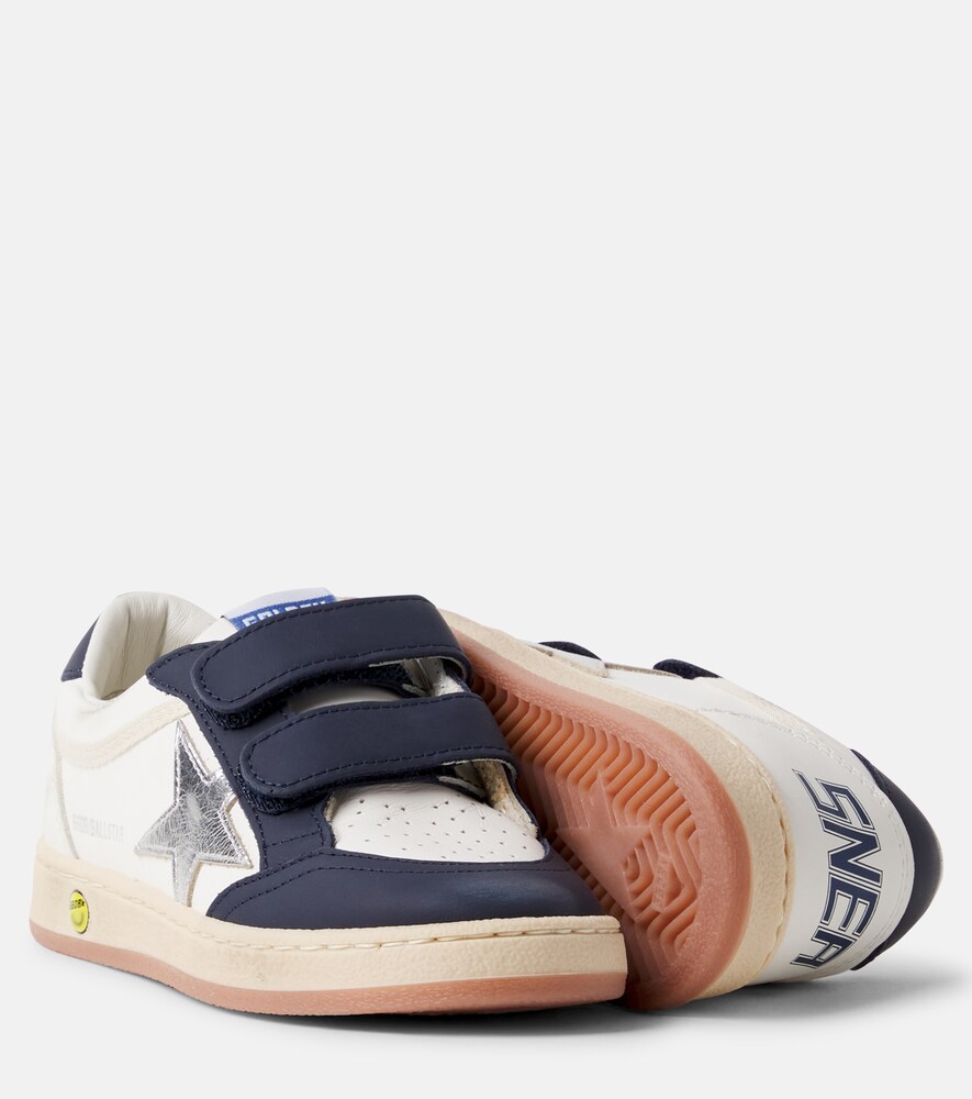  Golden Goose Kids Golden Goose Kids Ball Star Leather Sneakers 
