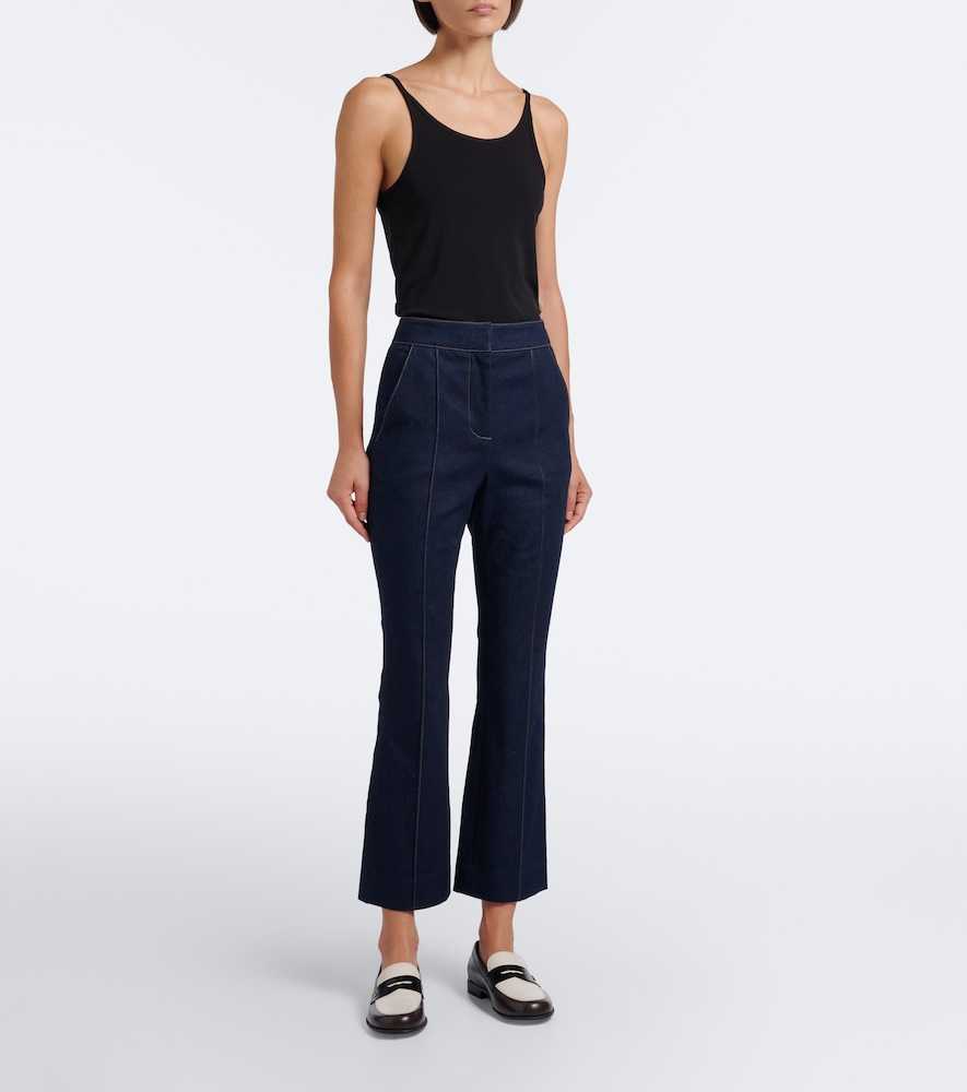 Kimra Cropped Flared Jeans