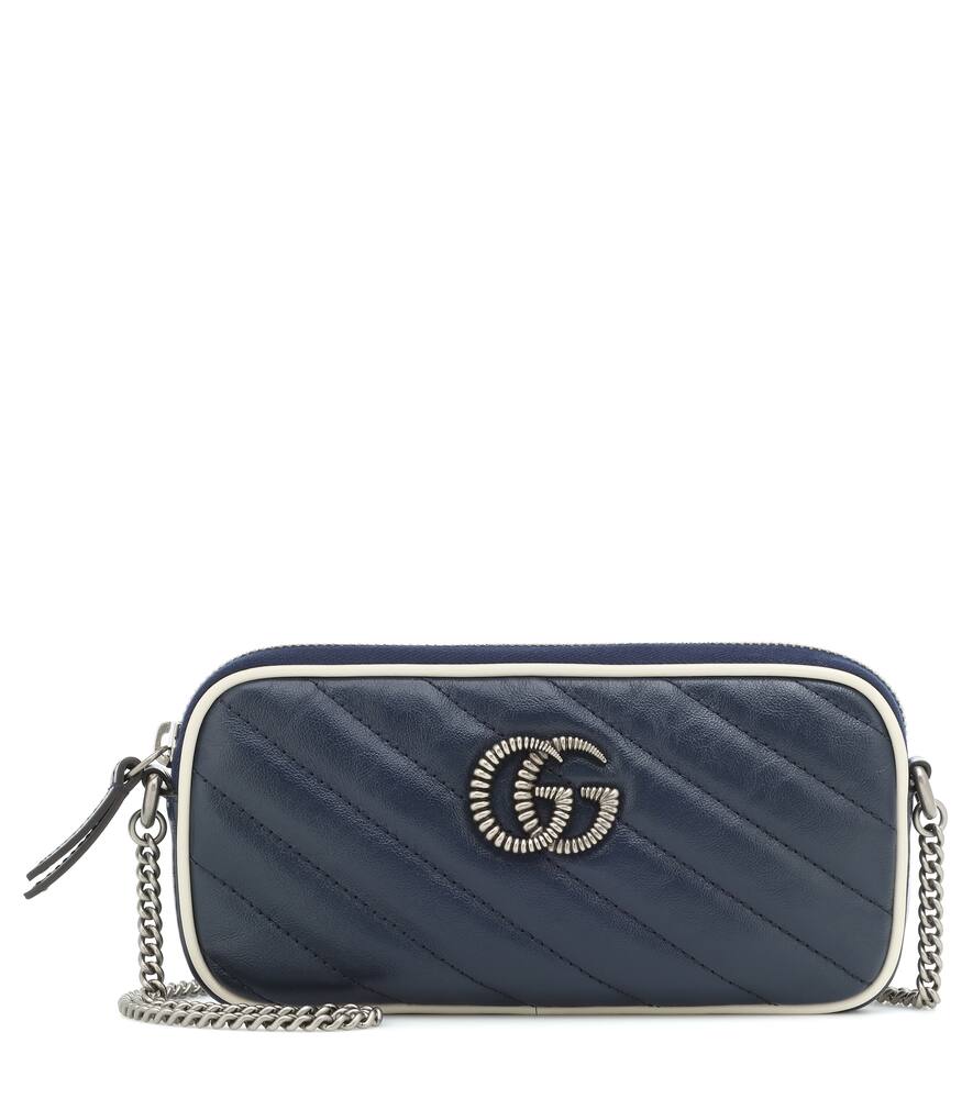GG Marmont Mini crossbody bagnavy