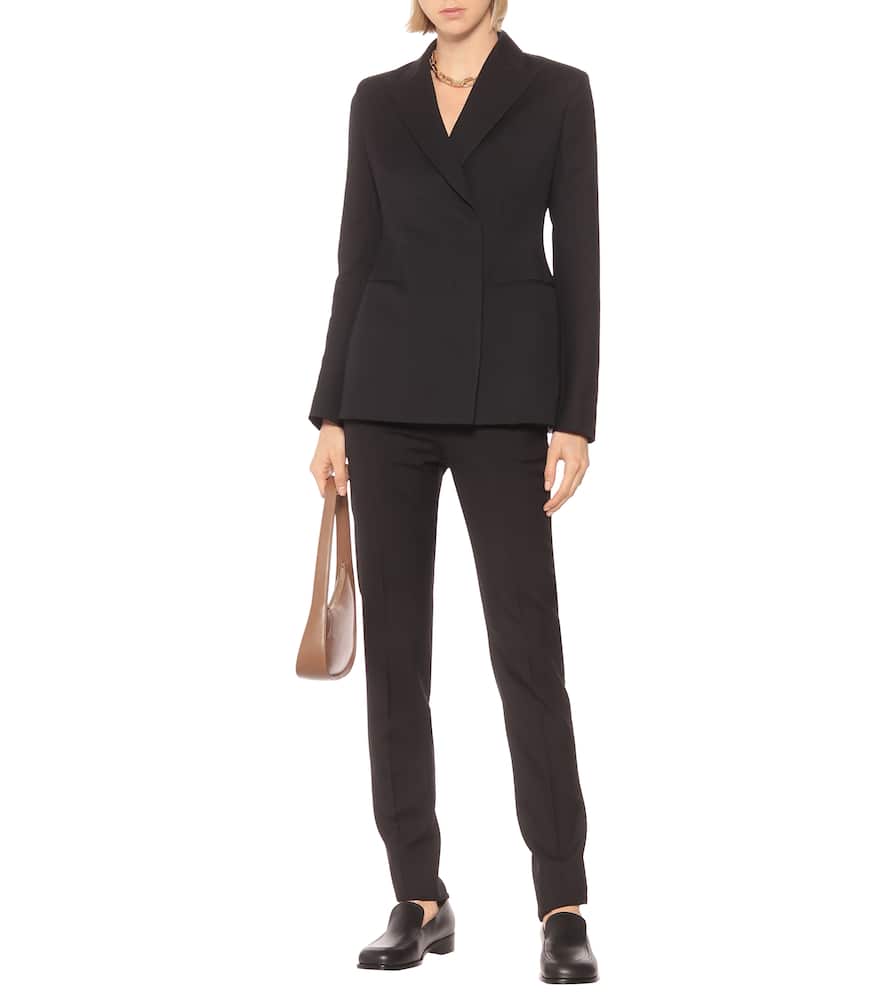 Lanois wool and silk-blend blazer by The Row