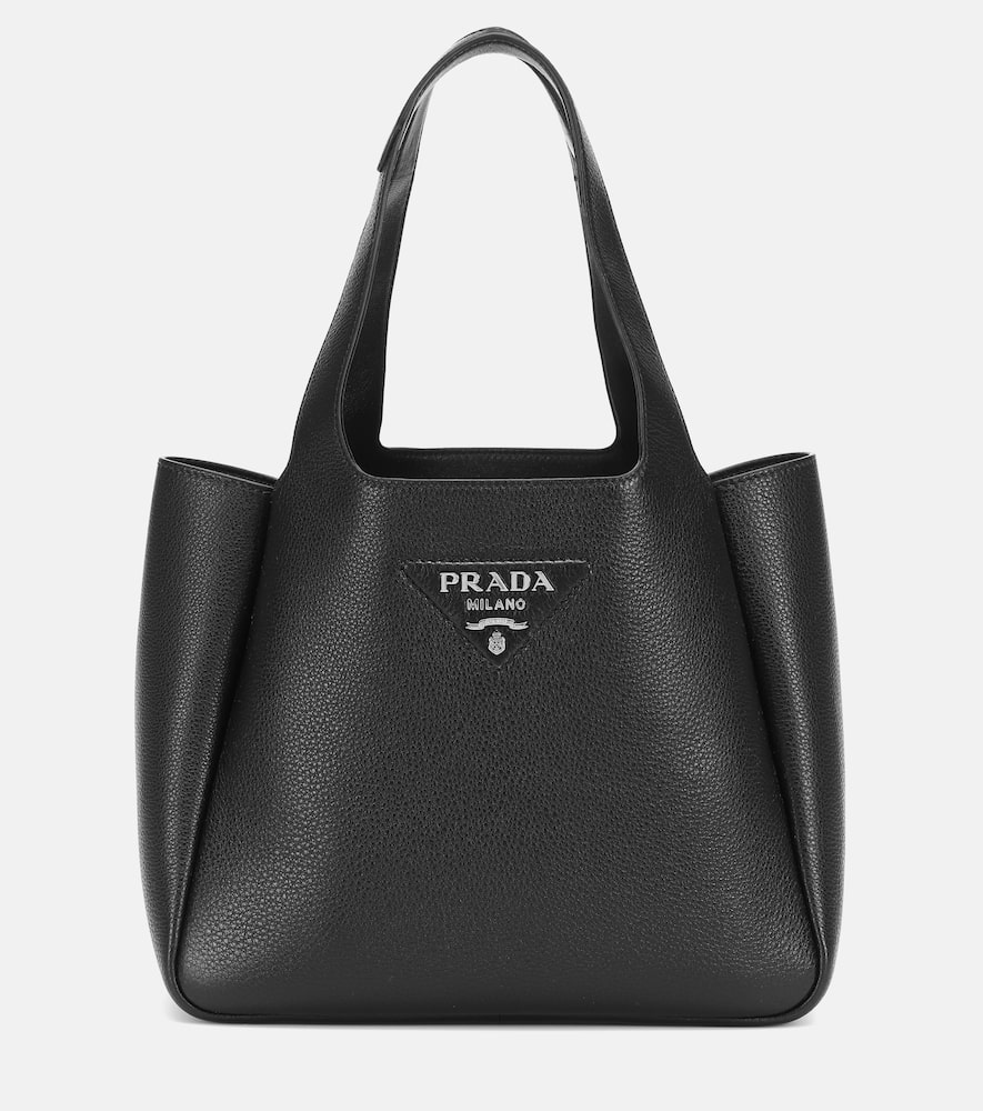 Prada Logo leather shoulder bag