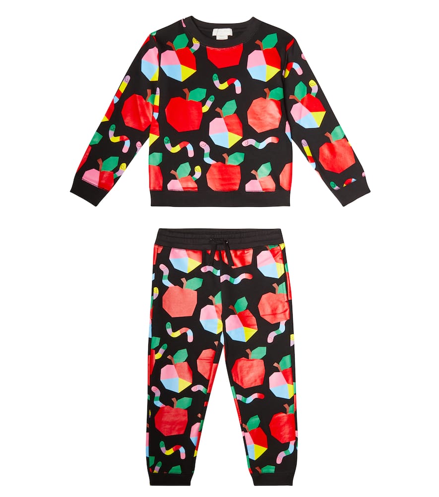 Stella McCartney Kids Printed cotton sweatshirt and sweatpants