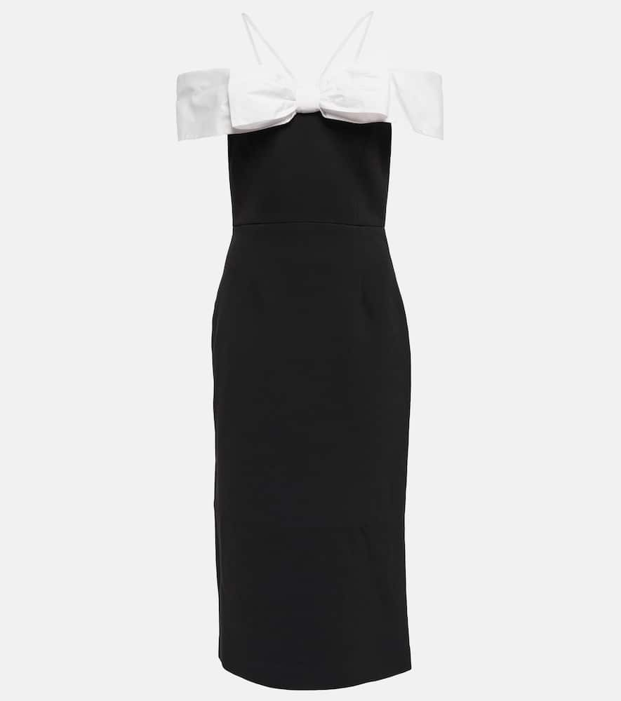 Rebecca Vallance Hepburn off-shoulder bow dress