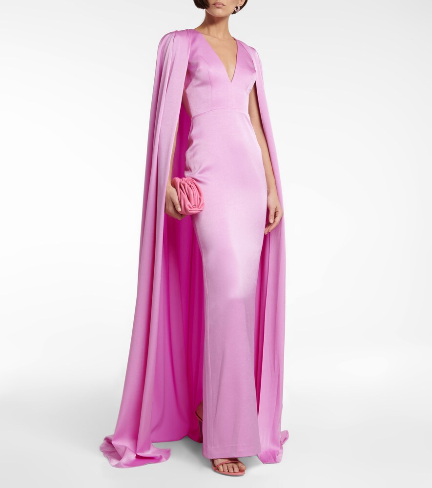  Alex Perry Alex Perry Hudson Satin Crepe Gown 