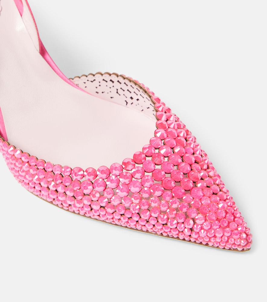 Embellished Satin Slingback