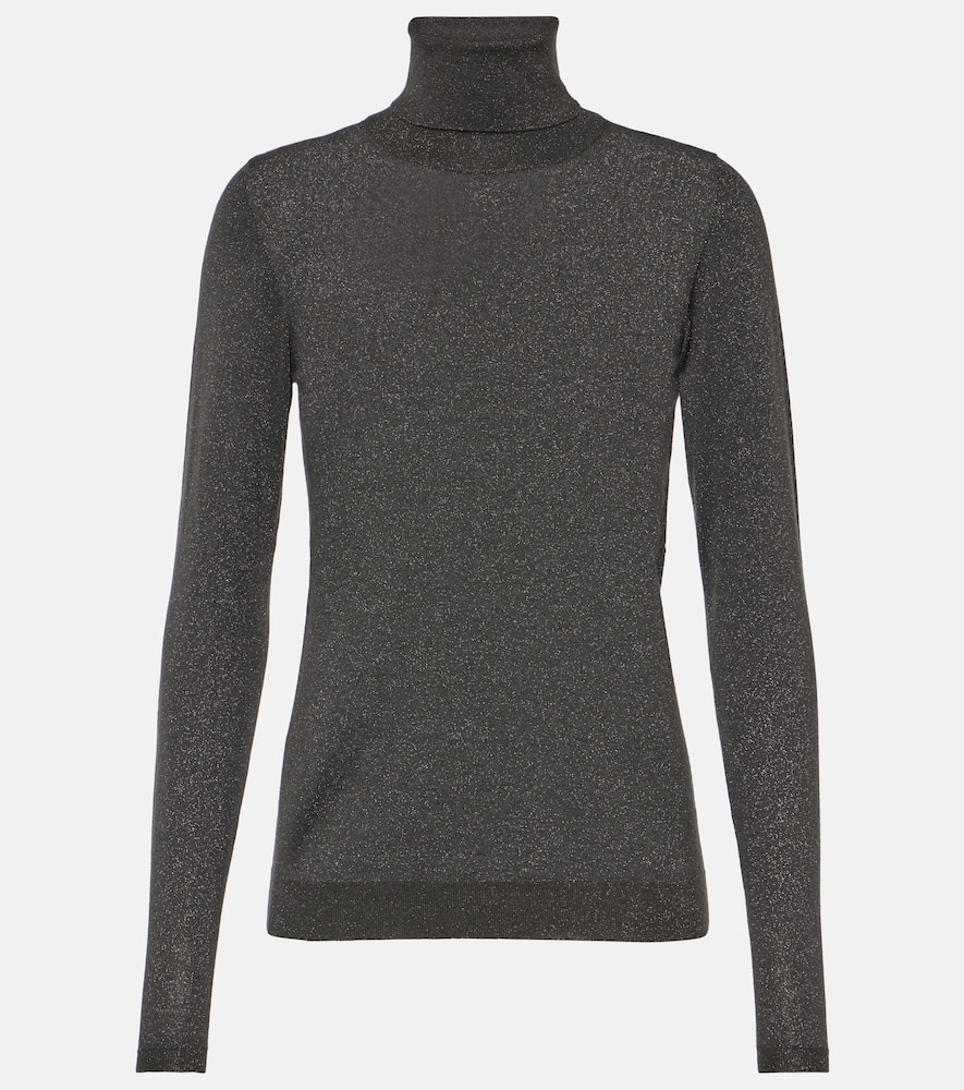 Brunello Cucinelli Cashmere-blend turtleneck top