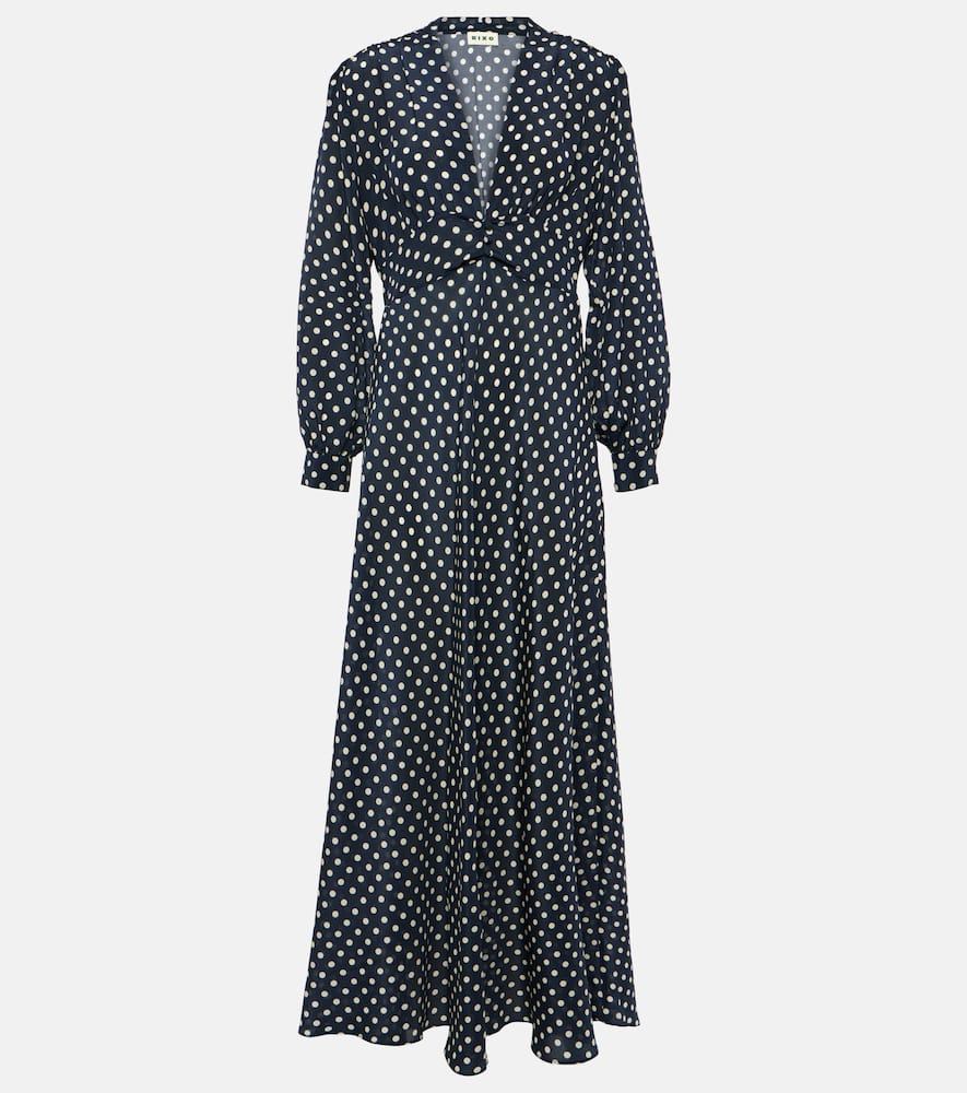 Emory polka-dot silk maxi dress
