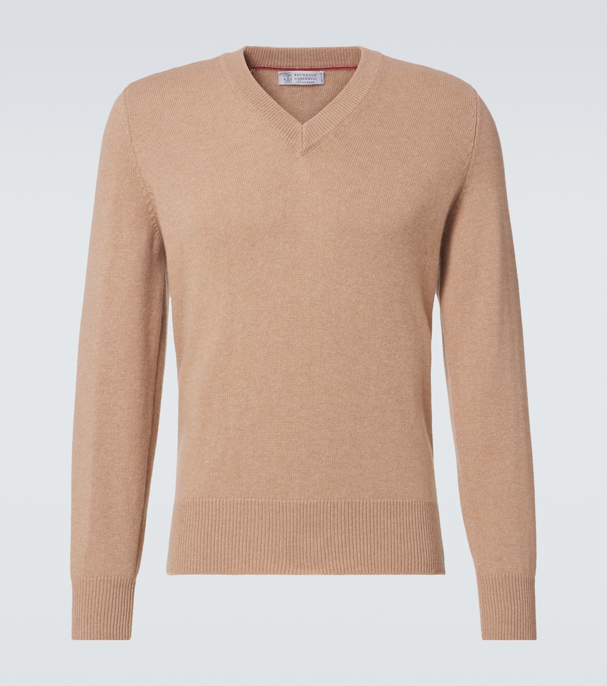 Brunello Cucinelli Cashmere Sweater In Brown