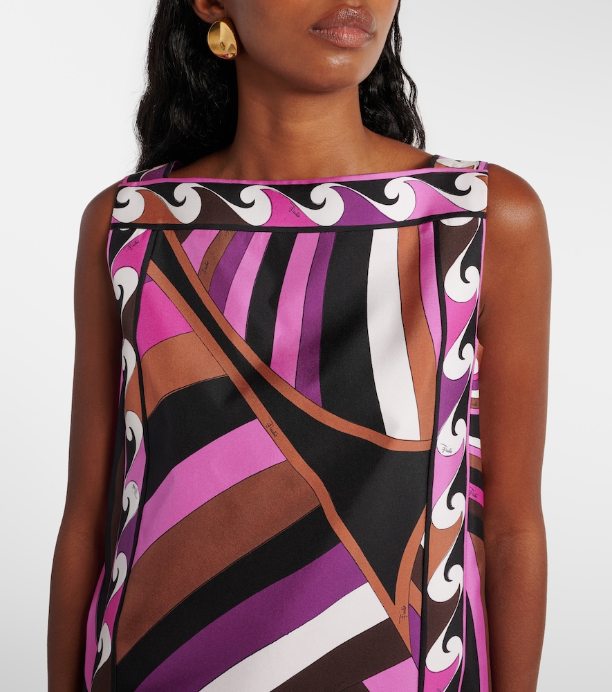  Pucci Pucci Iride Silk Twill Minidress 