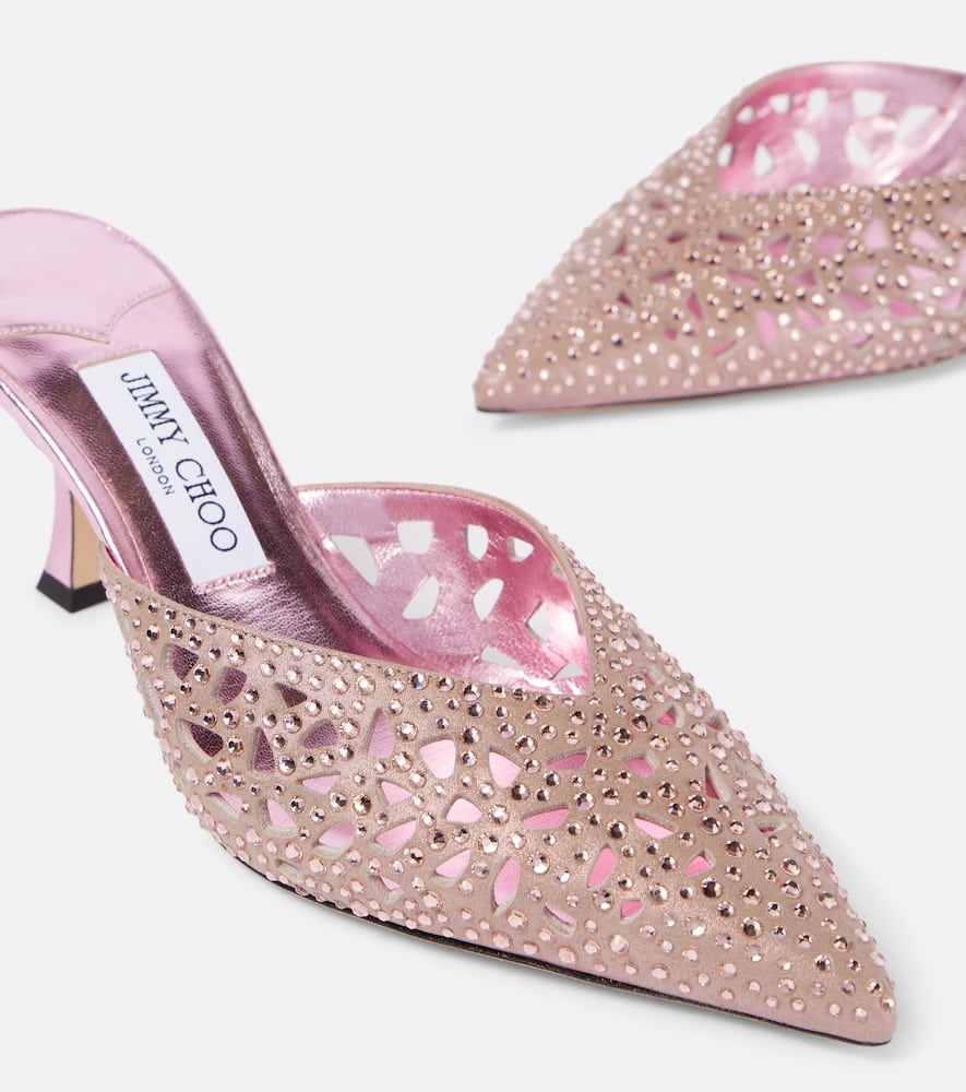 Jimmy Choo 70mm Solar Mules In Pink