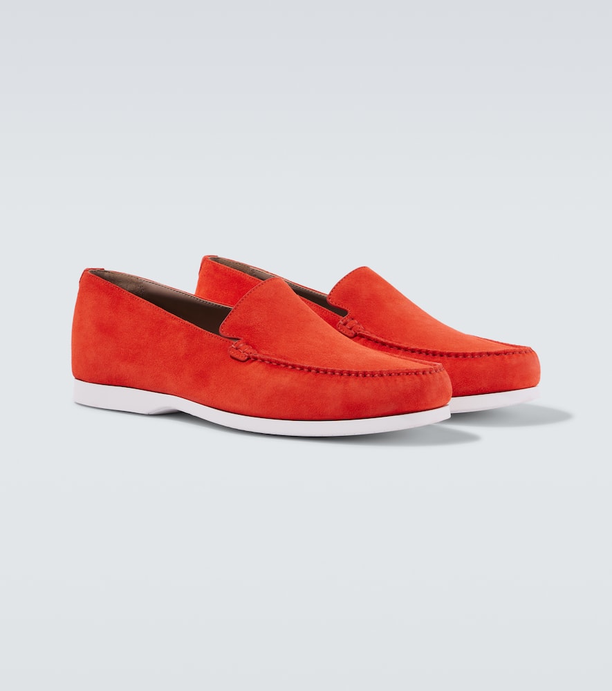 MANOLO BLAHNIK MONACO SUEDE LOAFERS