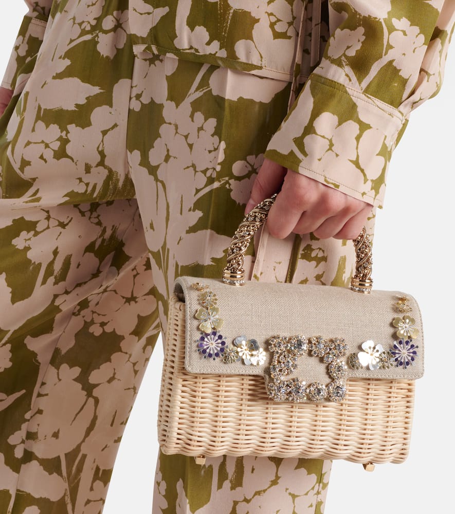 Roger Vivier Jewel Efflorescence Mini Tote Bag