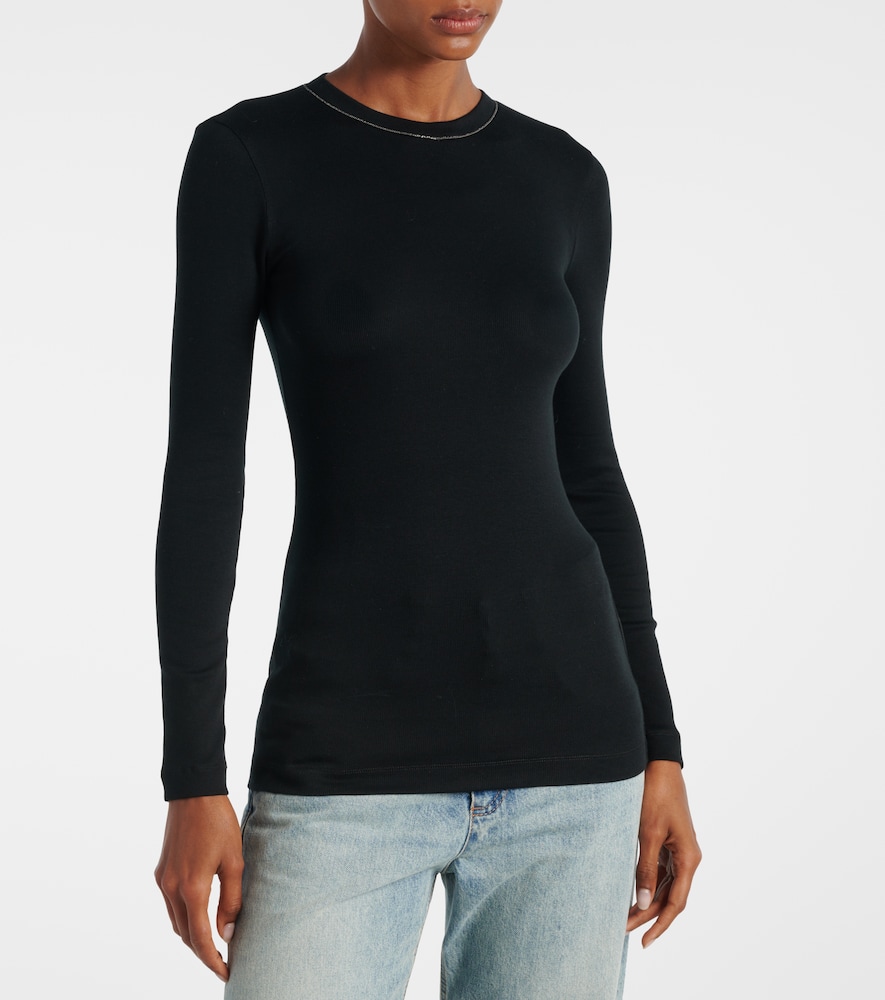  Brunello Cucinelli Brunello Cucinelli Pullover Monili Aus Einem Baumwollgemisch 