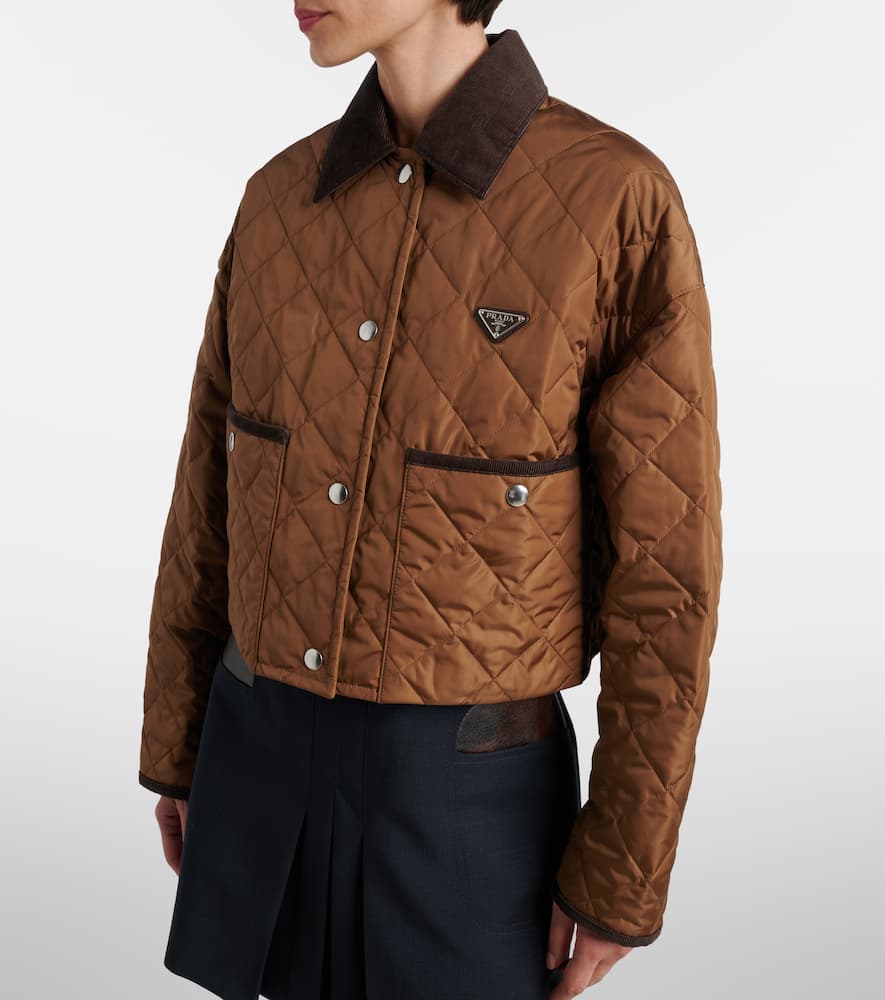 Prada Re-Nylon quilted cropped jacket