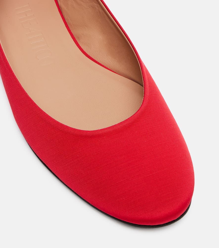 Attico Cloe Ballet Flats In Red