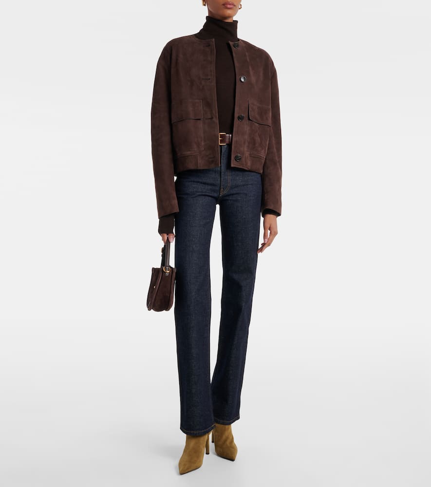 Jimmy Choo Frankie 85 Suede Ankle Boots In Brown