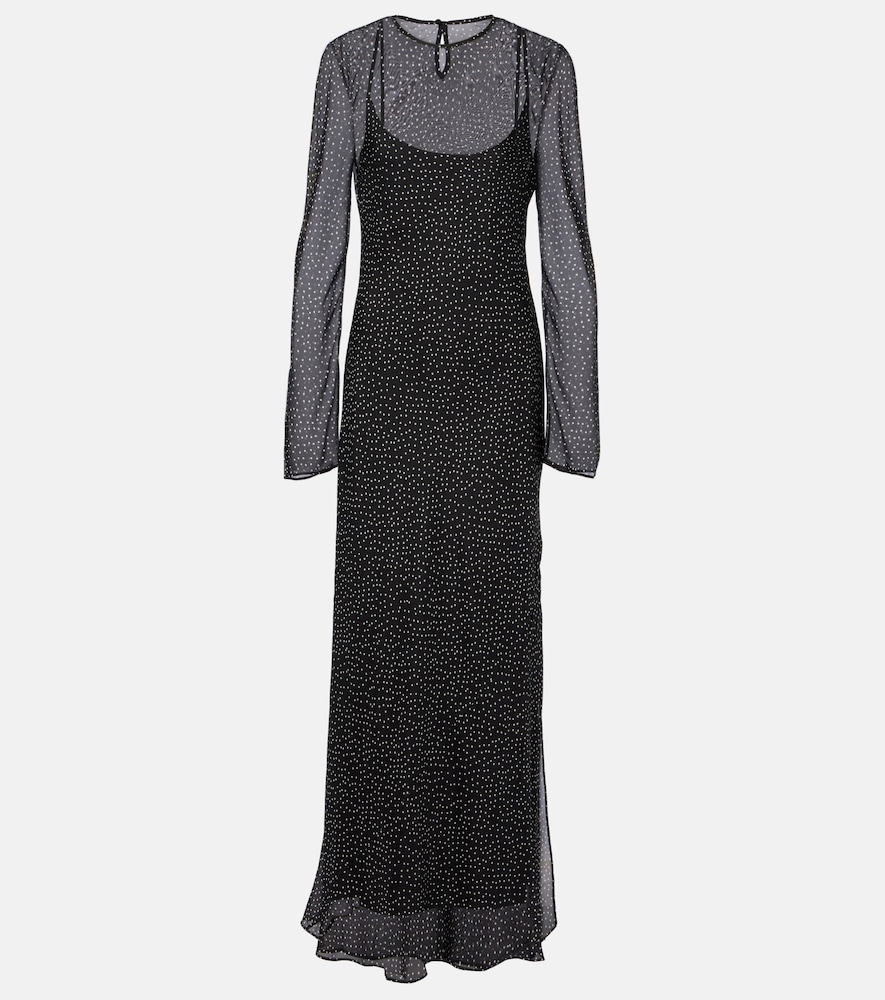 Sir Polka Dot Silk Maxi Dress