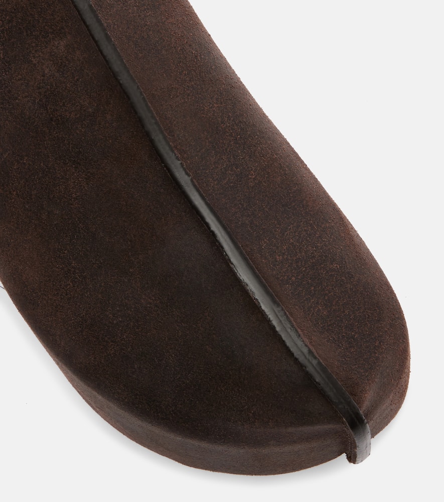 Jw Anderson Plateau-mules Aus Wildleder 50mm In Brown