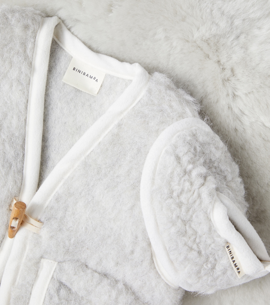  Binibamba Binibamba Bébé – Set Chaussons, Doublure Pour Poussette Et Veste Sans Manches En Laine 