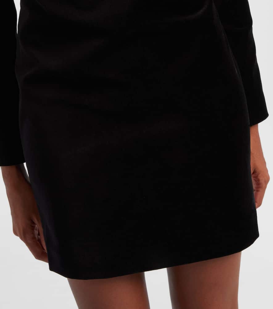 Isabel Marant Danee Embellished Velvet Minidress In Black