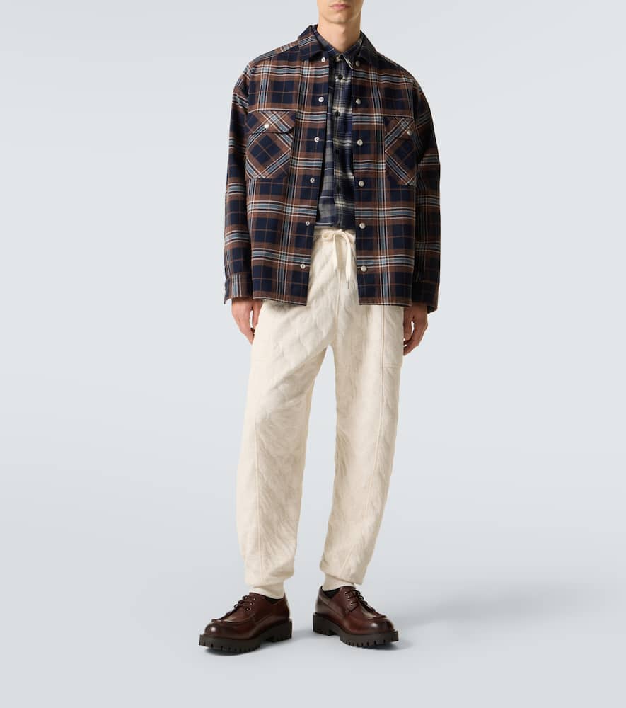 Comme Des Garçons Homme Deux Cotton Jersey Sweatpants In Neutral