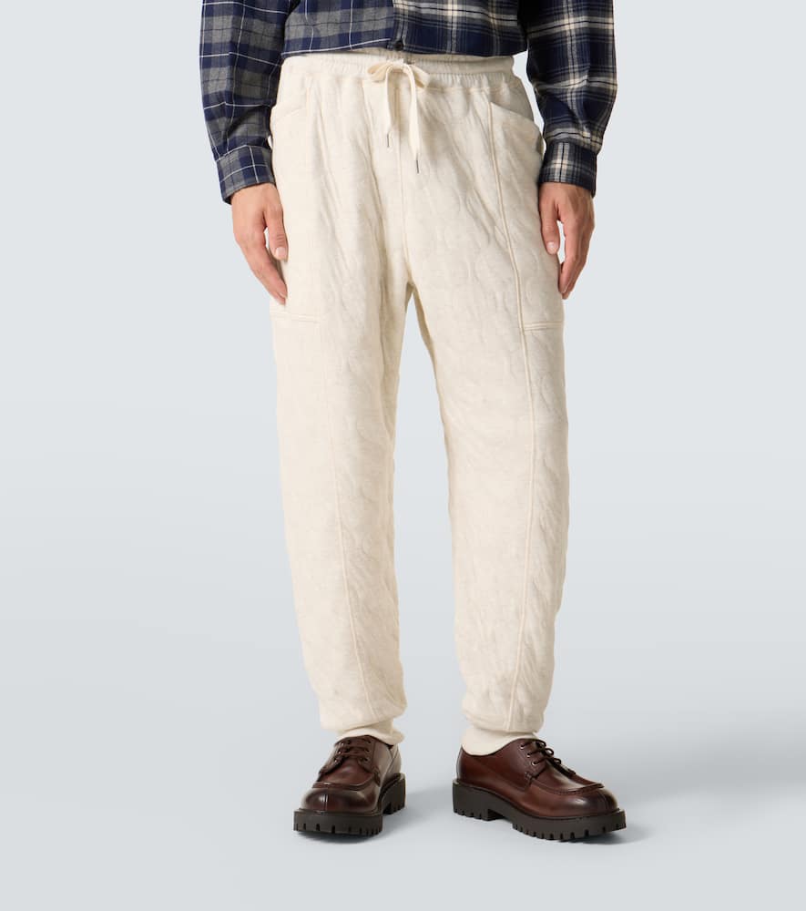 Comme Des Garçons Homme Deux Cotton Jersey Sweatpants In Neutral