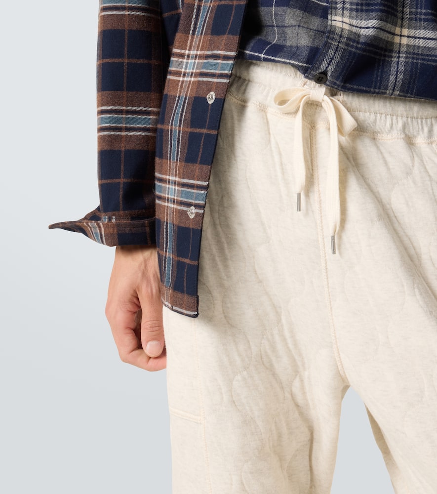 Comme Des Garçons Homme Deux Cotton Jersey Sweatpants In Neutral